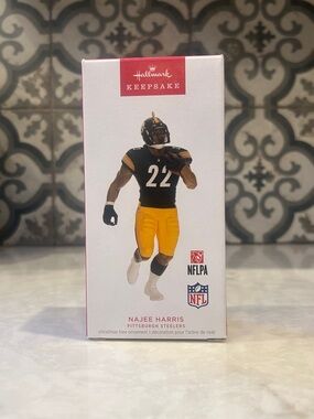 Hallmark Keepsake Najee Harris Black & Gold Steelers Collector’s Ornament-2023